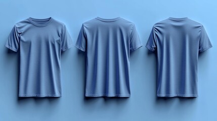 Royal Blue T-shirt Mockup. Generative AI