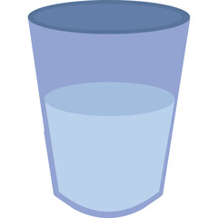 Milk in glass vector healthy drink icon