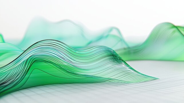 Impact of Global Climate Policies: 3D Area Chart on Carbon Emissions for Sustainability Designs - Powered by Adobe