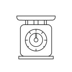 a vector silhouette of a weighing scale