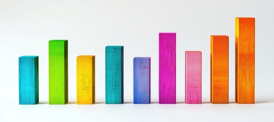 Obraz premium Colorful Bar Chart Showing Annual Revenue of Top Software Companies in 2024