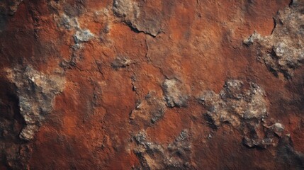 Fototapeta premium Close-up of Weathered Brown Rock Texture