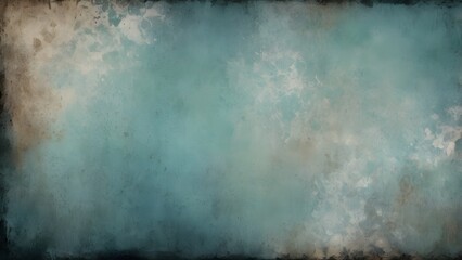 Obraz premium Grunge Background with Vintage Textures, Faded Teal Hues, Distressed Patterns, and Rustic Aesthetic Design