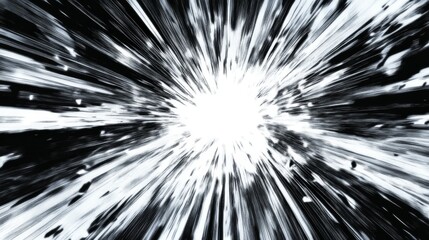 Fototapeta premium Abstract Light Streaks: A Cosmic Burst of Energy