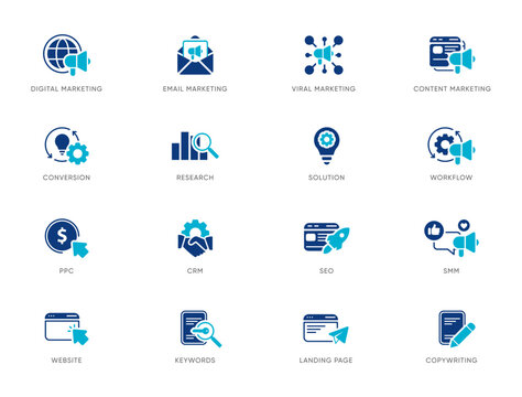 Explore our dedicated Digital Marketing Icon Set designed to enhance your workflow efficiently