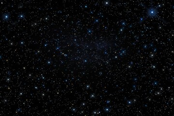 Obraz premium A night sky filled with sparkling stars on a black space background.