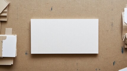 Blank Canvas Ready for Inspiration: A Close-Up of Art Supplies