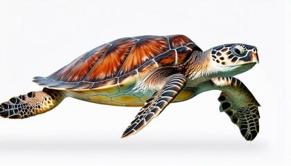 turtle on a white background