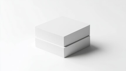 White Box Mockup: Minimalist Product Packaging Design