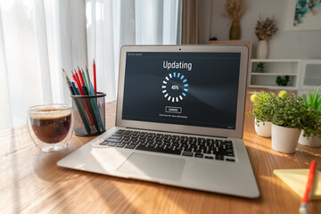 Software update on computer for modish version of device software upgrade