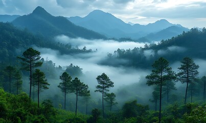 Khao Ta pang View Point is the point of the most beautiful sunrise at Baan Khao Thalu in Chumphon Province. THAILAND
