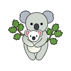 panda with leaf