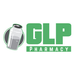 Pharmacy Logo, GLP Pharmacy, medicine, weight loss, syringe, green, icon, 