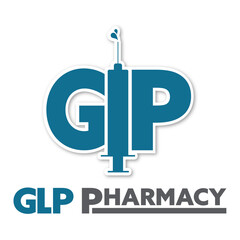 Pharmacy Logo, GLP Pharmacy, medicine, weight loss, syringe, green
