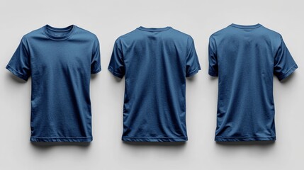 Denim Relaxed Fit T-shirt Mockup. Generative AI