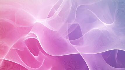 Obraz premium pink purple ethereal gradient, neon light gentle curve flow abstract background