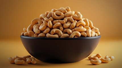 High-resolution nuts background, showcasing organic texture ideal for stock images related to natural snacks, nutrition, and healthy food marketing themes.