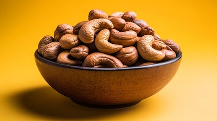 High-resolution nuts background, showcasing organic texture ideal for stock images related to natural snacks, nutrition, and healthy food marketing themes.