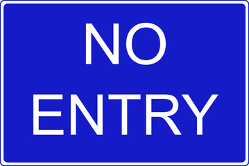 No entry sign