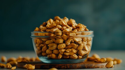 High-resolution nuts background, showcasing organic texture ideal for stock images related to natural snacks, nutrition, and healthy food marketing themes.