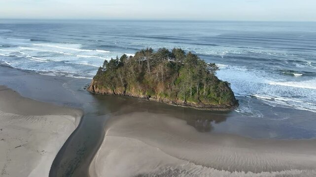 The iconic Proposal Rock stands on the scenic coast of central Oregon in Tillamook County. This part of the Pacific Northwest shoreline is absolutely beautiful and is just off highway 101.
