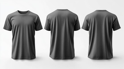 Muscle Tee T-shirt in Gray Color. Generative AI