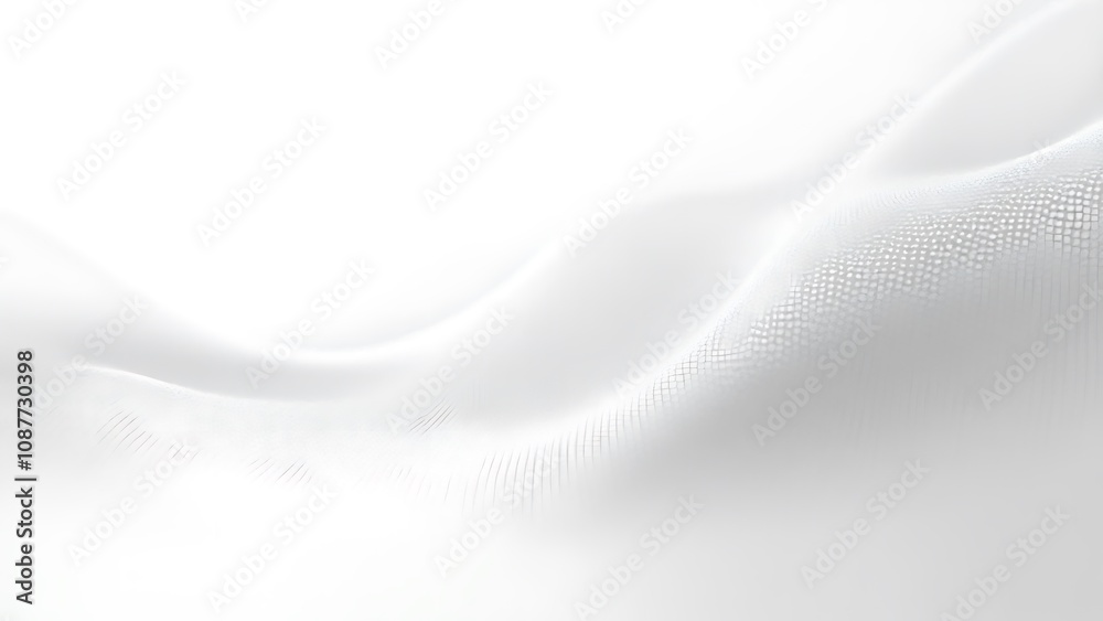 Poster Artificial intelligence creates digital 3D abstract backgrounds with monochrome printing and halftone dots on a white futuristic design concept.