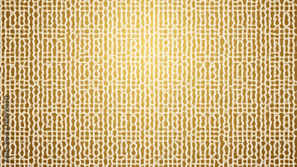 Poster geometric vector design on beige background ideal for luxury projects featuring a seamless dark gold