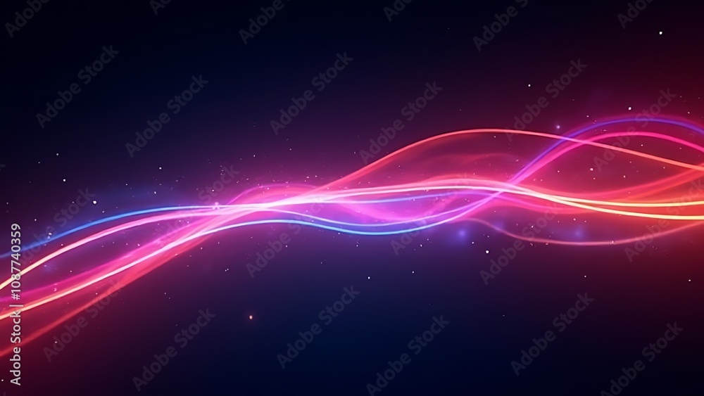 Poster neon speed rays create curved, glowing light trails against dark backgrounds in abstract energy move
