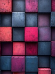 Abstract geometric smartphone background with a 3D pattern. AI generated