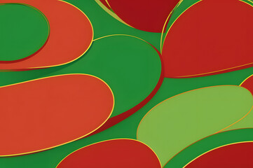 Red and green patterned background
