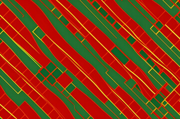 Red and green patterned background
