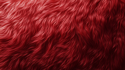 Fototapeta premium Detailed close-up of luxurious, soft red fur texture, perfect for background designs, fashion concepts, or projects emphasizing warmth and tactile elegance