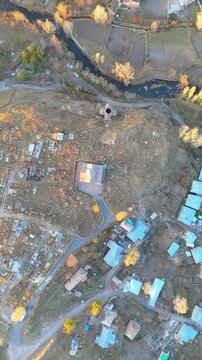 Kotavank also Surb Astvatsatsin Church. located on village of Nerkin Getashen, Armenia. Taken with a drone