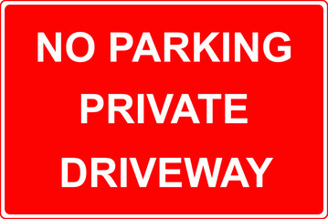 No parking sign
