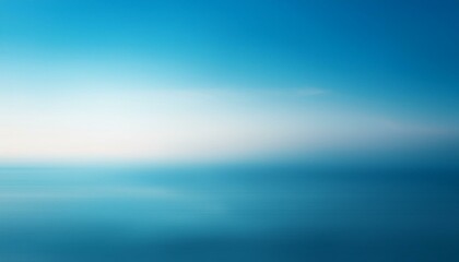 Obraz premium A blurred gradient background transitioning from white to blue, embodying a tranquil and creative concept. Generative AI
