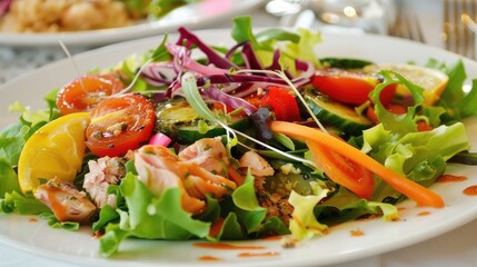 Healthy Tuna and Vegetable Salad