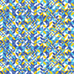 Colourful abstract pattern. Geometric background. Bauhaus style. Vector illustration