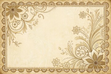 Victorian paper style background with blank space for text in A5, A4, A3 sizes for letters or postcards