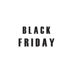 black friday logo for advertising simple black friday text design in bold typography on a white background perfect for promotional banners posters advertisements and social media posts 