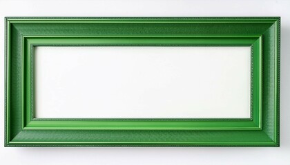 green wooden frame