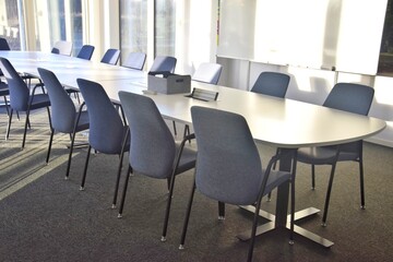 Professional workspace, boardroom in a modern office