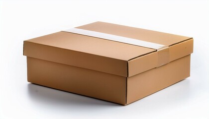 cardboard box isolated on white