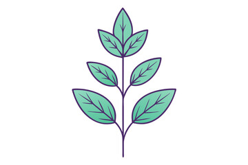 Elegant Line Silhouette Drawing of a Salvia Flower – Minimalist Art Inspiration