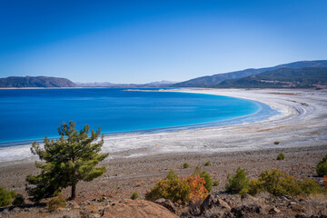 Obraz premium Salda Lake in Burdur Province in Turkey