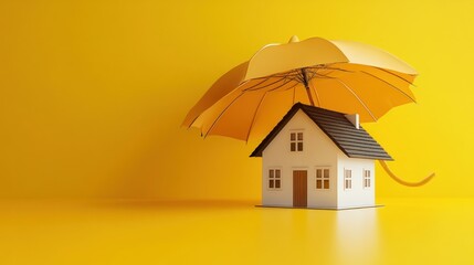 House Under Umbrella - Protection and Safety