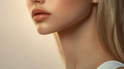 Obraz premium Elegant woman's profile