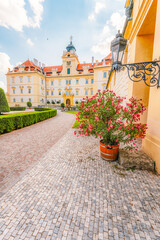 Baroque residences in Valtice castle. Lednice and Valtice Cultural Landscape, South Moravian...
