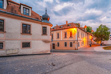 Mikulov Castle in the town of Mikulov in South Moravia, Czech Republic.