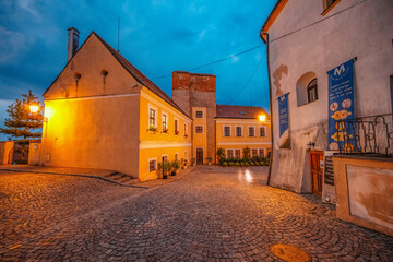 Mikulov Castle in the town of Mikulov in South Moravia, Czech Republic.